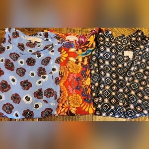 Loft Blouses Lot of 3 Long Sleeve Career Blouses Size Medium